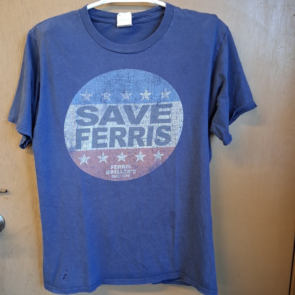Vintage Ferris Bueller's Day Off "Save Ferris" Graphic Movie T-shirt Faded